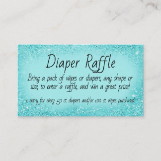 Diaper Raffle Invitation Insert Informatiekaartje