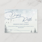 Diaper Raffle Its Cold Outside Winter Baby Shower Informatiekaartje (Voorkant)
