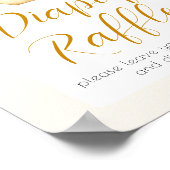 Diaper Raffle Little Honey Bee Baby Shower Table  Poster (Hoek)