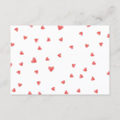 Diaper Raffle Love Bug Baby Shower Informatiekaartje (Achterkant)