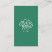 Diaper Raffle Marine Blue Coastal Baby Shower Informatiekaartje (Achterkant)