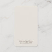 Diaper Raffle Neutral Boho Nursery Baby shower Informatiekaartje (Achterkant)