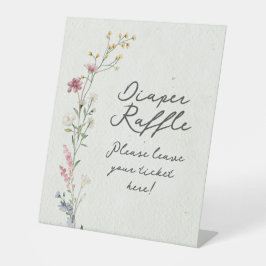 Diaper Raffle Reclamebord Met Voetstuk
