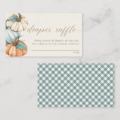 Diaper Raffle - Rustic Autumn Herfst Baby shower | Informatiekaartje (Voorkant / Achterkant)