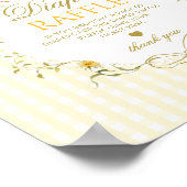 Diaper raffle Silly Goose gender neutral gingham Poster (Hoek)