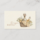 Diaper Raffle Silly Goose Lemon Watercolor  Informatiekaartje (Voorkant)