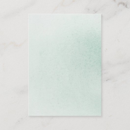 Diaper Raffle Soft Greenery Baby shower Ticket Enc Informatiekaartje (Achterkant)