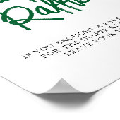 Diaper Raffle Summer Berry Sweet Baby shower Poster (Hoek)