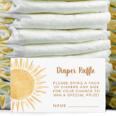 Diaper Raffle Sunshine Baby shower Informatiekaartje