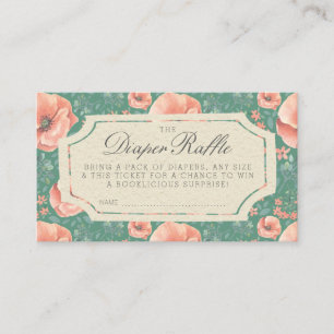 DIAPER RAFFLE TICKET   Baby shower van winkel Informatiekaartje