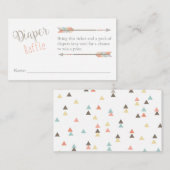 Diaper Raffle Ticket Informatiekaartje (Voorkant / Achterkant)