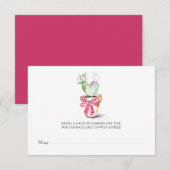 Diaper Raffle Ticket, kleine liefje Informatiekaartje (Voorkant / Achterkant)