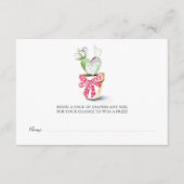 Diaper Raffle Ticket, kleine liefje Informatiekaartje (Voorkant)