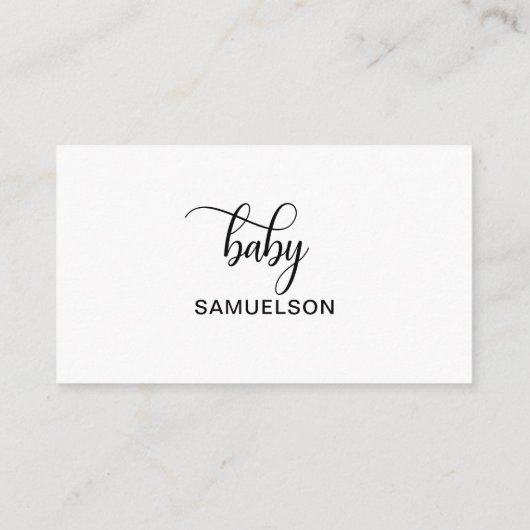 DIAPER RAFFLE Ticket Lavender Feet Baby shower Informatiekaartje (Achterkant)