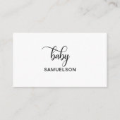 DIAPER RAFFLE Ticket Pink Heart Baby shower Informatiekaartje (Achterkant)