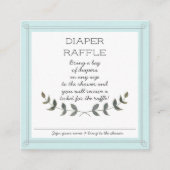 Diaper Raffle Ticket Rustic Boerderij Moderne Baby (Voorkant)