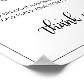 DIAPER RAFFLE Ticket SIGN Black White Baby shower Poster (Hoek)