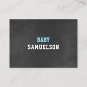 DIAPER RAFFLE Ticket Sports Chalkboard Baby shower Informatiekaartje (Achterkant)