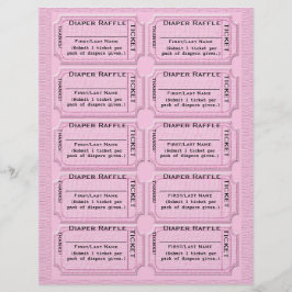 Diaper Raffle Tickets Cute Baby shower