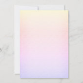 Diaper Raffle Tickets Cute Rainbow Baby shower Kaart (Achterkant)