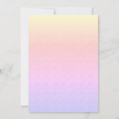 Diaper Raffle Tickets Cute Rainbow Baby shower Kaart (Achterkant)