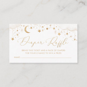 Diaper Raffle Twinkle Little Star-Baby shower Informatiekaartje