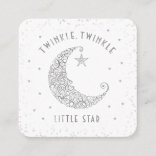 Diaper Raffle Twinkle Little Star-Baby shower Informatiekaartje