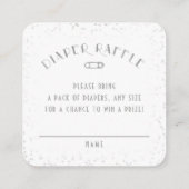Diaper Raffle Twinkle Little Star-Baby shower Informatiekaartje (Achterkant)