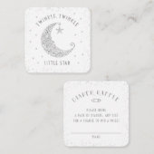 Diaper Raffle Twinkle Little Star-Baby shower Informatiekaartje (Voorkant / Achterkant)