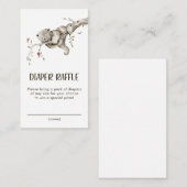 Diaper Raffle Woodland Enclosure Kaart (Voorkant / Achterkant)