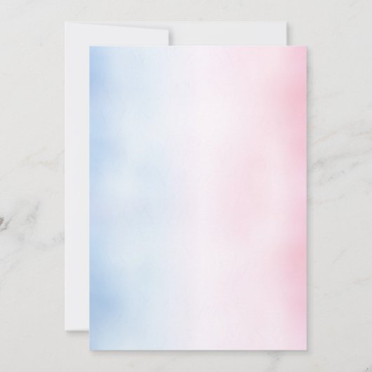 Diaper Stash Geslacht Reveal Luier Party Kaart (Achterkant)