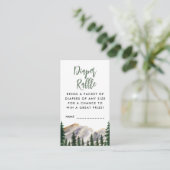 Diaper Waterverf Mountains Informatiekaartje (Staand voorkant)