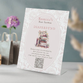 Diaperfund Nieuwe hoofdstukstapel boeken baby show Reclamebord Met Voetstuk