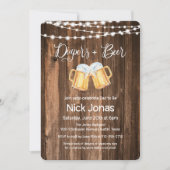 Diapers and Beer Dad Shower Party Invitation Kaart (Voorkant)