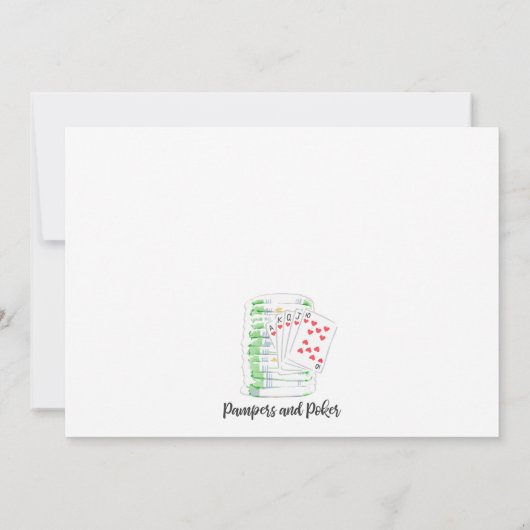 Diapers en Dice - Dapperfeest voor jongens/Mannen Kaart (Achterkant)