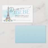 Diapers voor Bébé Diaper Raffle Insert Visitekaartje (Voorkant / Achterkant)