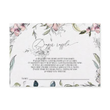 Diapewr raffle Kaart - Baby shower - Rustiek