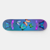 Diaphanous Butterflies Aqua Dragonfly Mandala S Persoonlijk Skateboard (Horizontaal)