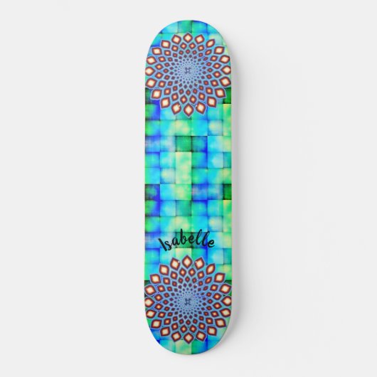 Diaphanous Swag Elegant Mandala Style Skateboard (Voorkant)