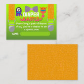 DIAPPER RAFFLE - Ze hebben een monster Creëer Notitiekaartje (Voorkant / Achterkant)