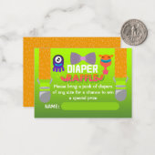 DIAPPER RAFFLE - Ze hebben een monster Creëer Notitiekaartje (Voorkant / Achterkant in situ)