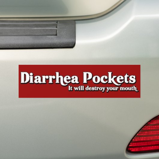 Diarree Pockets Mr. Funny Parody Bumpersticker (Op auto)