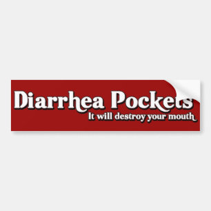 Diarree Pockets Mr. Funny Parody Bumpersticker