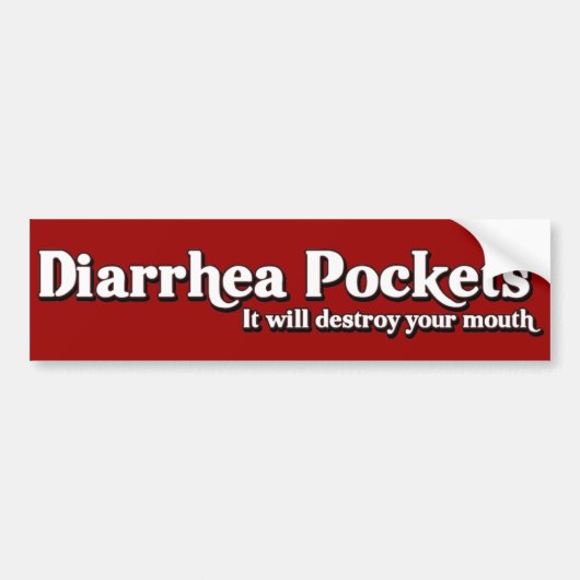 Diarree Pockets Mr. Funny Parody Bumpersticker (Voorkant)