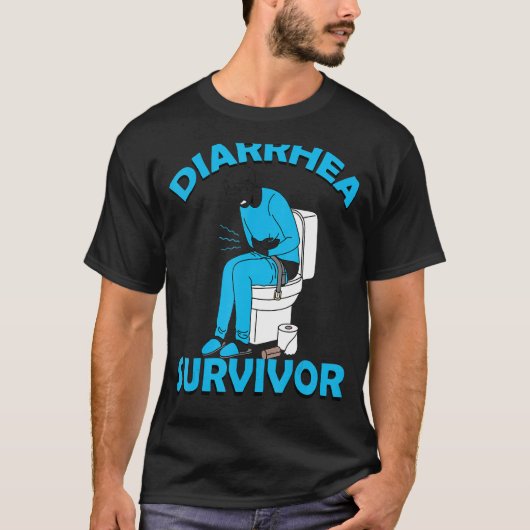 Diarree Survivor Man Vrouwen 1 T-shirt (Voorkant)