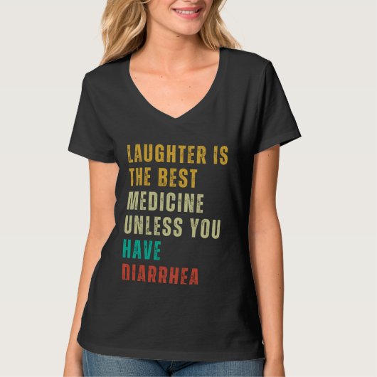 Diarrhea  Post Surgery Gag  Get Well Soon T-shirt (Voorkant)
