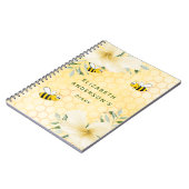 Diary happy beien yellow floral college oordeelde notitieboek (Linkerzijde)