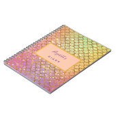 Diary mermaid scales roze glitter college regeert notitieboek (Linkerzijde)