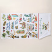 Días de Sol y Mar | Monogram Puerto Vallarta Strandlaken (Voorkant)