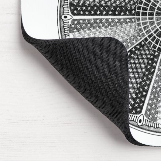 Diatom 13 Ernst Haeckel Fine Art Muismat (Hoek)